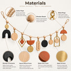 Doviquk™ Modern Boho Geometric Shapes Wall Hanging Garland materials