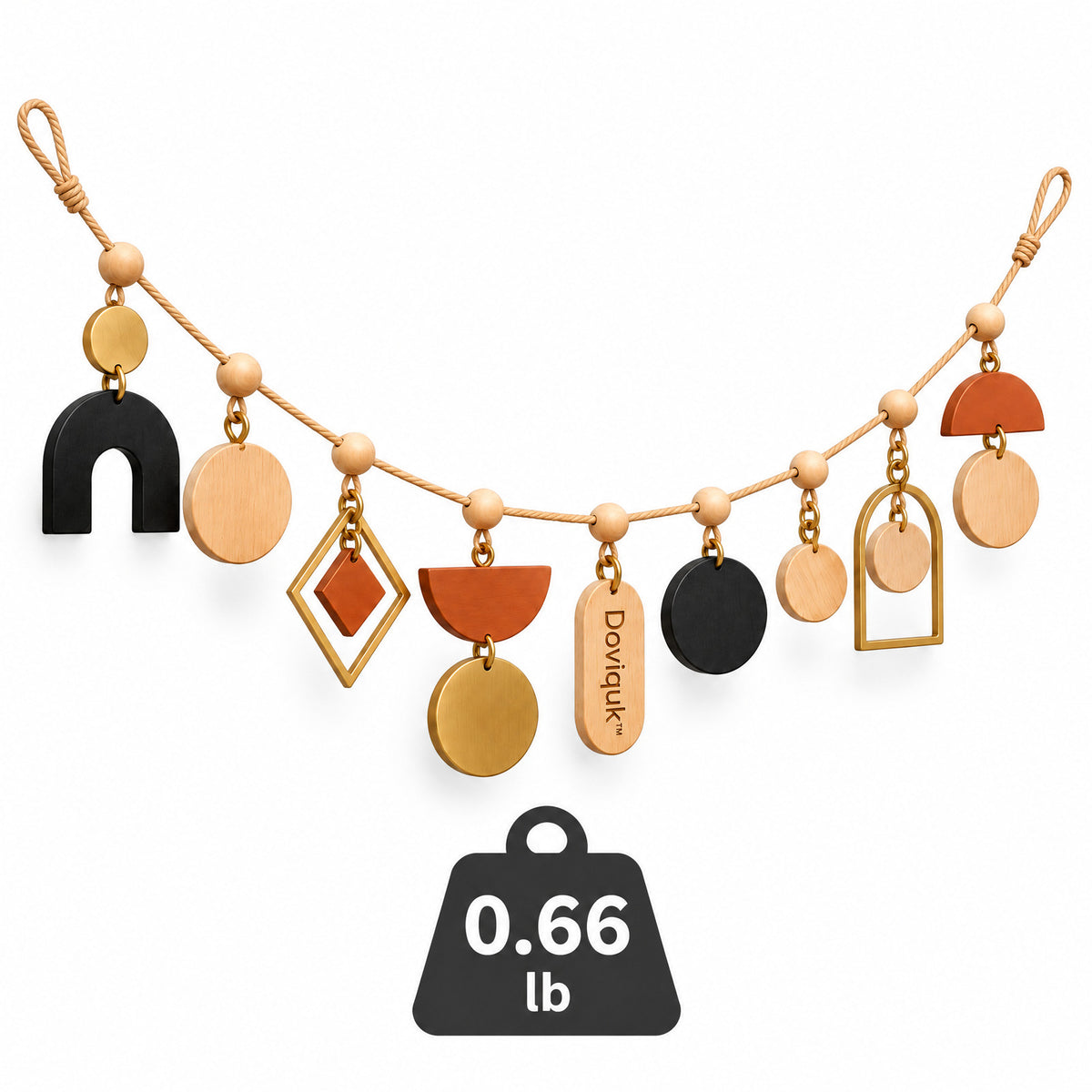 Doviquk™ Modern Boho Geometric Shapes Wall Hanging Garland weight