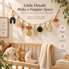 Doviquk™ Modern Boho Geometric Shapes Wall Hanging Garland home setting