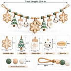 Doviquk™ Christmas Snowflakes, Trees & Bells Hanging Garland dimensions