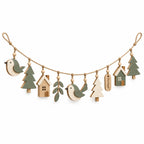 Doviquk™ Woodland Birds, Trees & Tiny Houses Wooden Garland - main product