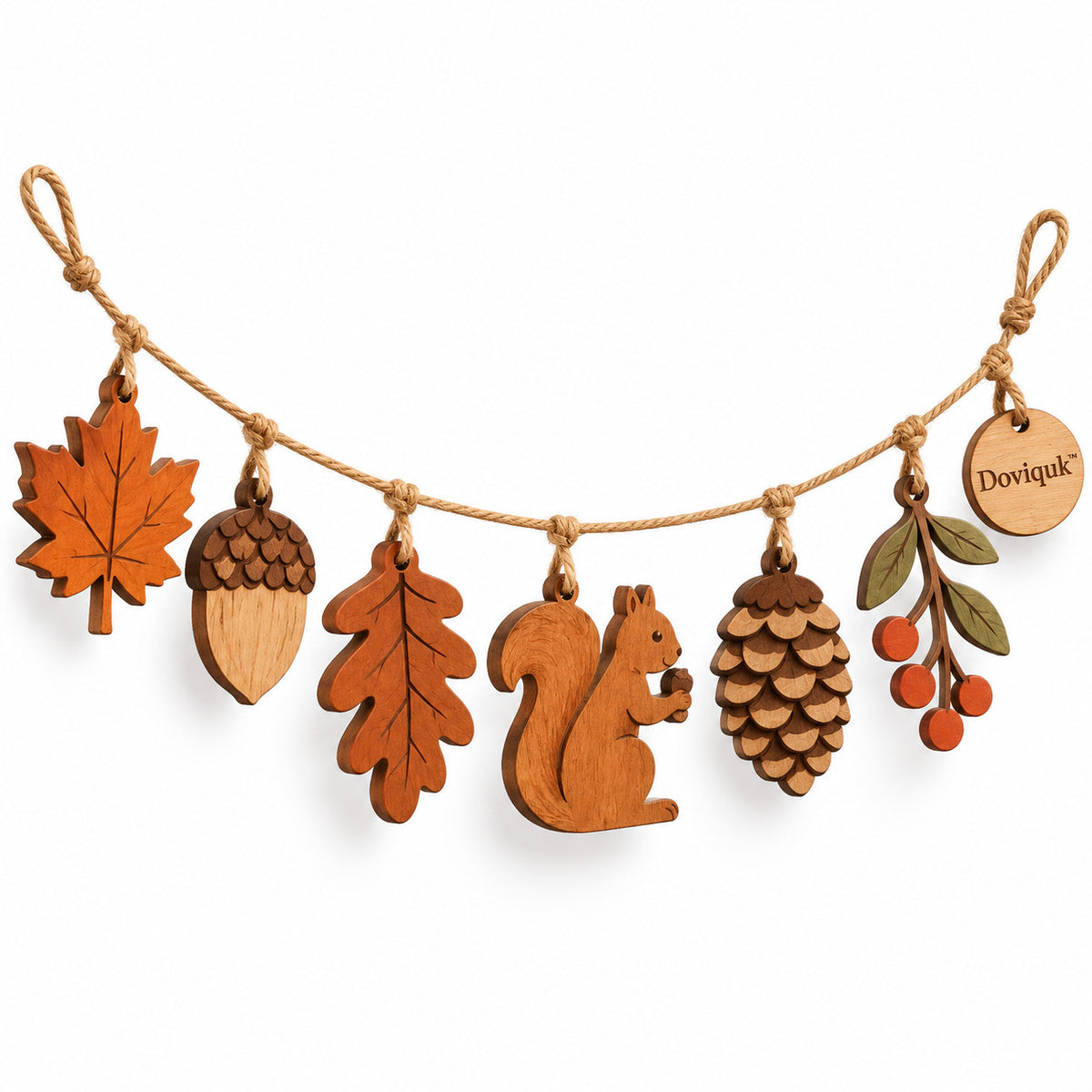 Autumn woodland garland main product photo