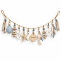 Doviquk™ Coastal Breeze Blue Seashell & Starfish Hanging Garland — main