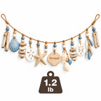 Doviquk™ Coastal Breeze Blue Seashell & Starfish Hanging Garland — weight