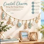 Doviquk™ Coastal Seahorses, Seashells & Coral Hanging Garland — lifestyle